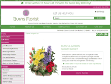 Tablet Screenshot of burnsandkaplanflowers.com